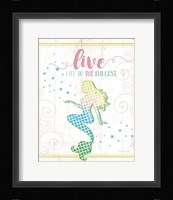 Live Mermaid Framed Print