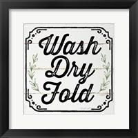 Wash, Dry, Fold, II Fine Art Print