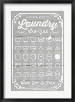 Laundry Wash Guide Fine Art Print