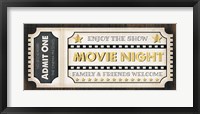 Movie Ticket Framed Print