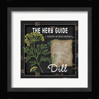 Herb Guide Dill Framed Print