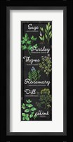 Herbs Framed Print