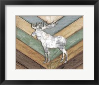Lodge Moose Framed Print