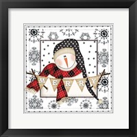 Snowman Snowflake II Fine Art Print