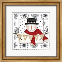 Snowman Snowflake IV Fine Art Print