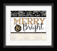 Merry & Bright Framed Print