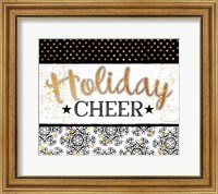 Holiday Cheer - Black & Gold Fine Art Print