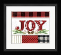 Joy Plaid Framed Print