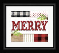 Merry Plaid Framed Print