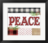 Peace Plaid Fine Art Print