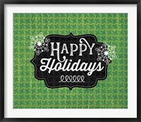 Happy Holidays - Green Fine Art Print