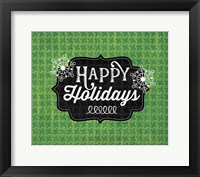 Happy Holidays - Green Fine Art Print