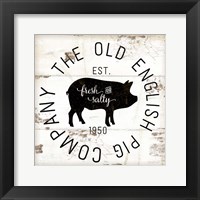 The Old Pig Company Framed Print