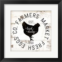 Farmer Market Eggs Framed Print