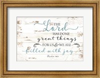 Psalm 126:3 Fine Art Print