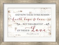 1 Corinthians 13:13 Fine Art Print