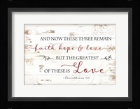 1 Corinthians 13:13 Fine Art Print