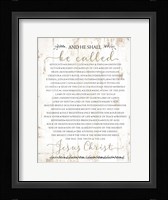 Names of Christ Fine Art Print
