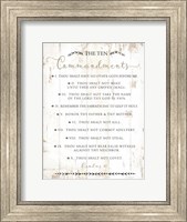 The Ten Commandments Fine Art Print