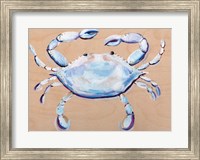Blue and White Crab Fine Art Print