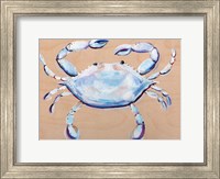 Blue and White Crab Fine Art Print