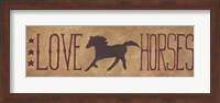 Love Horses Fine Art Print