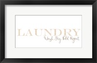 Laundry Burlap Reverse Fine Art Print