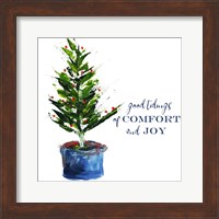 Comfort, Joy Little Christmas Tree Fine Art Print