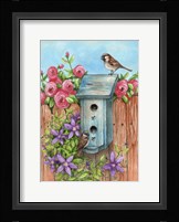 House Sparrow Flag Framed Print