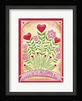 Valentines Day Happy Flowers Fine Art Print