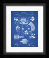 Revolving Fire Arm Patent - Blueprint Fine Art Print