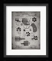Revolving Fire Arm Patent - Faded Grey Fine Art Print