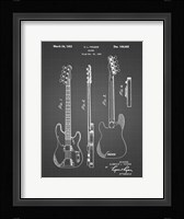 Guitar Patent - Black Grid Fine Art Print