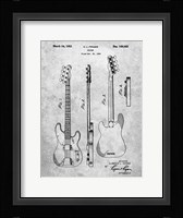 Guitar Patent - Slate Fine Art Print