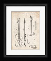 Guitar Patent - Vintage Parchment Fine Art Print