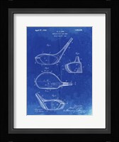 Metallic Golf Club Head Patent - Faded Blueprint Fine Art Print