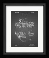 Cycle Support Patent - Black Grid Fine Art Print