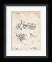 Cycle Support Patent - Vintage Parchment Fine Art Print