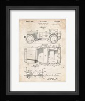 Military Vehicle Body Patent - Vintage Parchment Fine Art Print