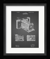 Photographic Camera Patent - Black Grid Fine Art Print