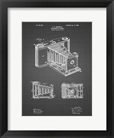 Photographic Camera Patent - Black Grid Fine Art Print