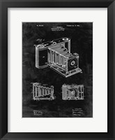 Photographic Camera Patent - Black Grunge Fine Art Print