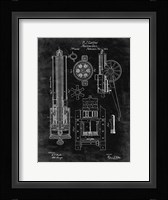 Machine Gun Patent - Black Grunge Fine Art Print