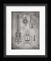 Machine Gun Patent - Faded Grey Fine Art Print