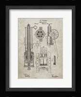 Machine Gun Patent - Sandstone Fine Art Print