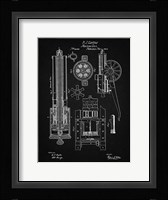 Machine Gun Patent - Vintage Black Fine Art Print