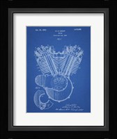 Engine Patent - Blueprint Fine Art Print