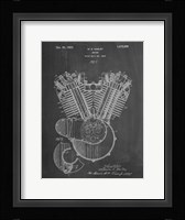 Engine Patent - Chalkboard Fine Art Print
