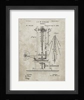 Windmill Patent - Sandstone Framed Print