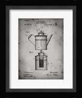 Coffee Percolator Patent - Faded Grey Fine Art Print